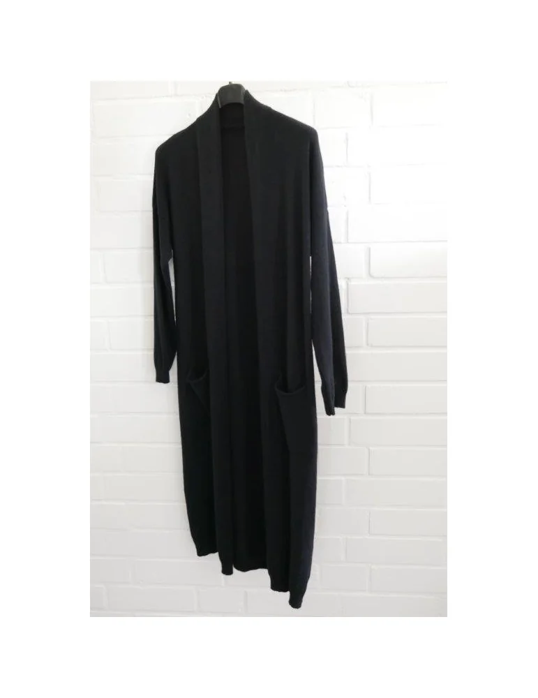 Damen Strick Jacke schwarz black Onesize ca. 36 - 42 mit Viskose