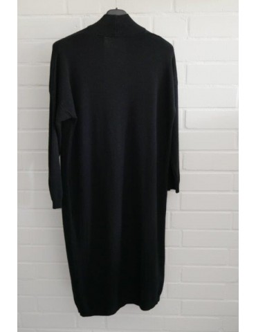 Damen Basic Strick Jacke schwarz black mit Viskose Onesize ca. 38 - 42