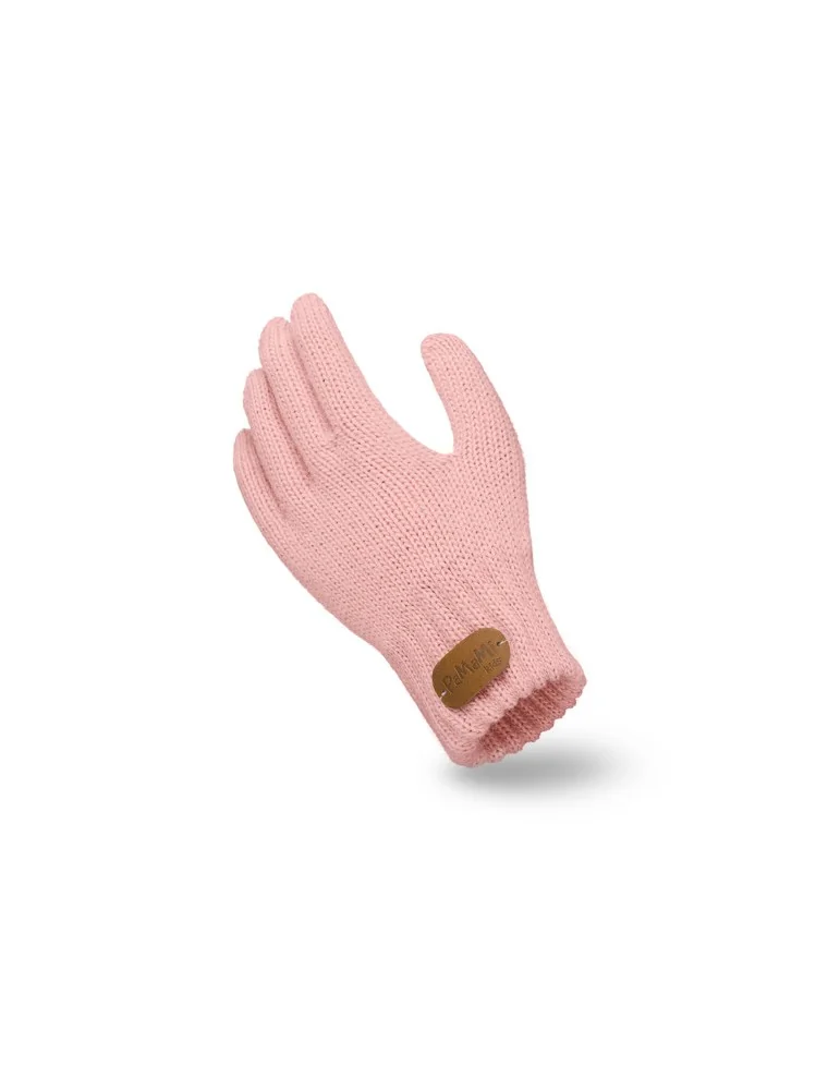 PaMaMi Kinder Fingerhandschuhe Handschuhe rose rosa uni 18227
