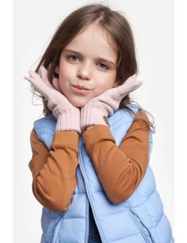 PaMaMi Kinder Fingerhandschuhe Handschuhe anthrazit grau meliert 18227