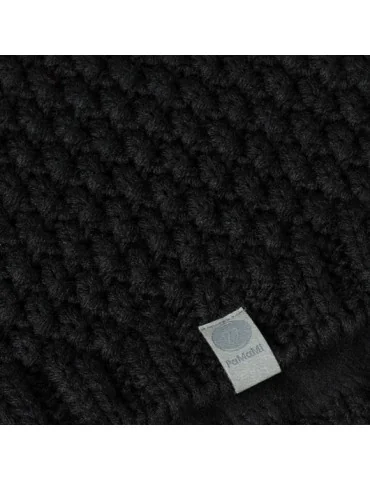 PaMaMi Men Man Herren Loop Schal Tuch schwarz black uni 18029