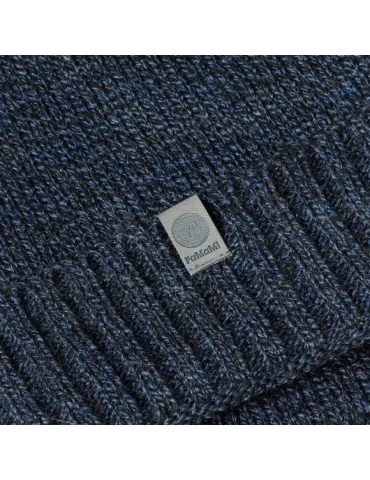 PaMaMi Herren Men Man Mütze Beanie dunkelblau meliert 18042