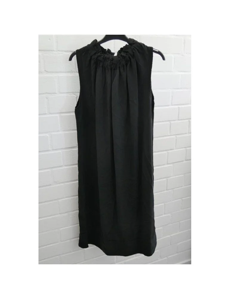 Damen Tunika Kleid schwarz black Lyocell Onesize 36 - 40