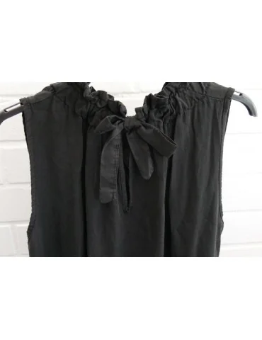 Damen Tunika Kleid schwarz black Lyocell Onesize 36 - 40