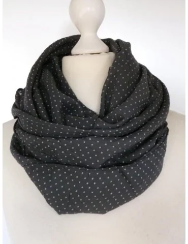 Schal Tuch Loop Made in Italy Seide Baumwolle...