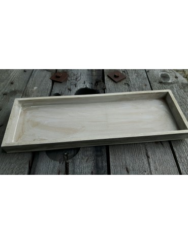 Dekobrett Holzbrett Brett für Teelichter Holz rechteckig 14 x 41 cm