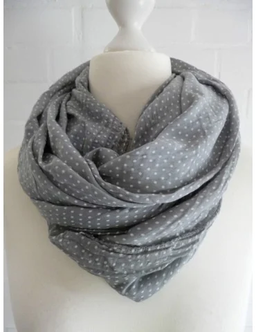 Schal Tuch Loop Made in Italy Seide Baumwolle...