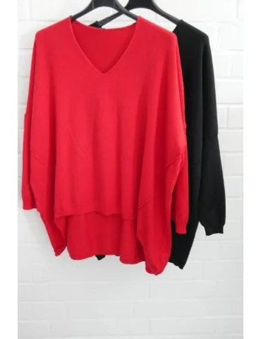 ESViViD Damen Pullover V-Ausschnitt schwarz...