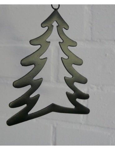 Deko Metall Weihnachtsbaum klein schwarz Adventszeit