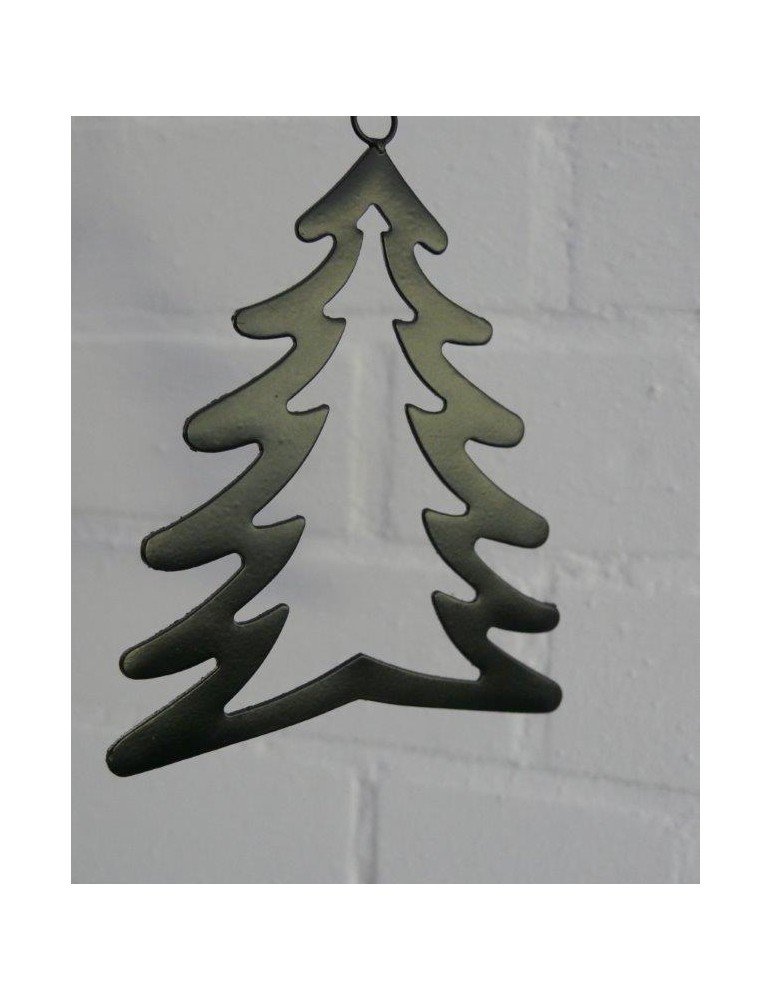 Deko Metall Weihnachtsbaum klein schwarz Adventszeit