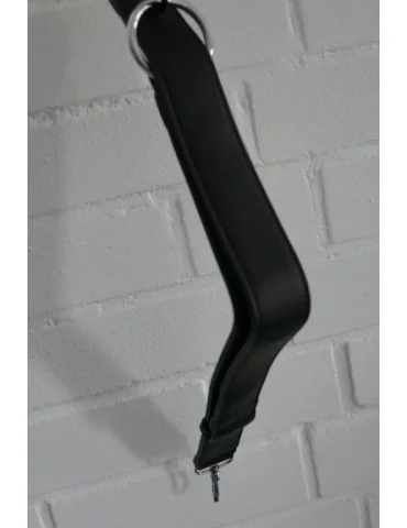 Damen Tasche Schultertasche Kunststoff schwarz black Made in Italy