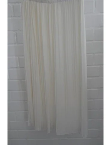 Damen Plissee Rock creme off-white Onesize ca. 38 - 42 Blogger Style