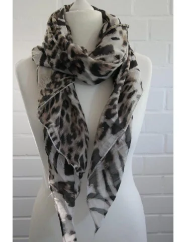 Schal Tuch Loop Made in Italy Seide Baumwolle...