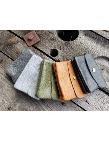 Portemonnaie Geldbörse Börse klein grau grey...