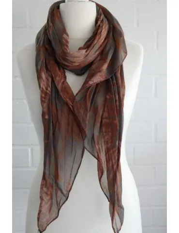 Schal Tuch Loop Made in Italy Seide Baumwolle...