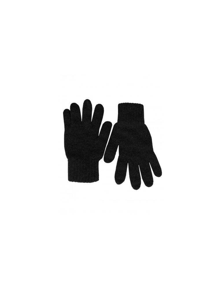 Zwillingsherz Handschuhe Fingerhandschuhe Classic schwarz black uni mit Kaschmir