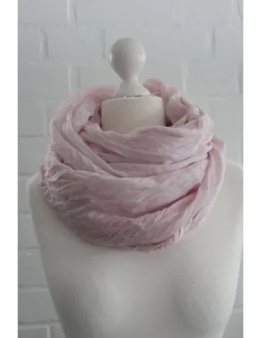 XXL Damen Schal Tuch rose rosa verwaschen 100% Baumwolle Asymmetrisch