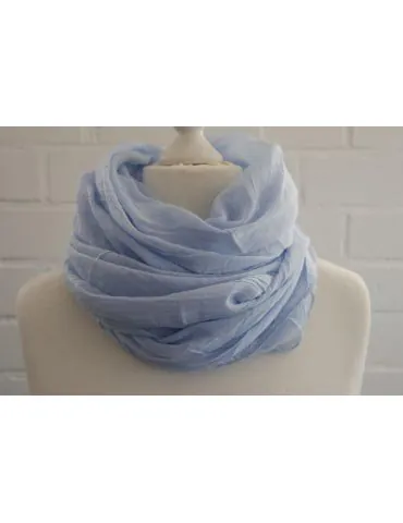 Schal Tuch Loop Made in Italy Seide Baumwolle...