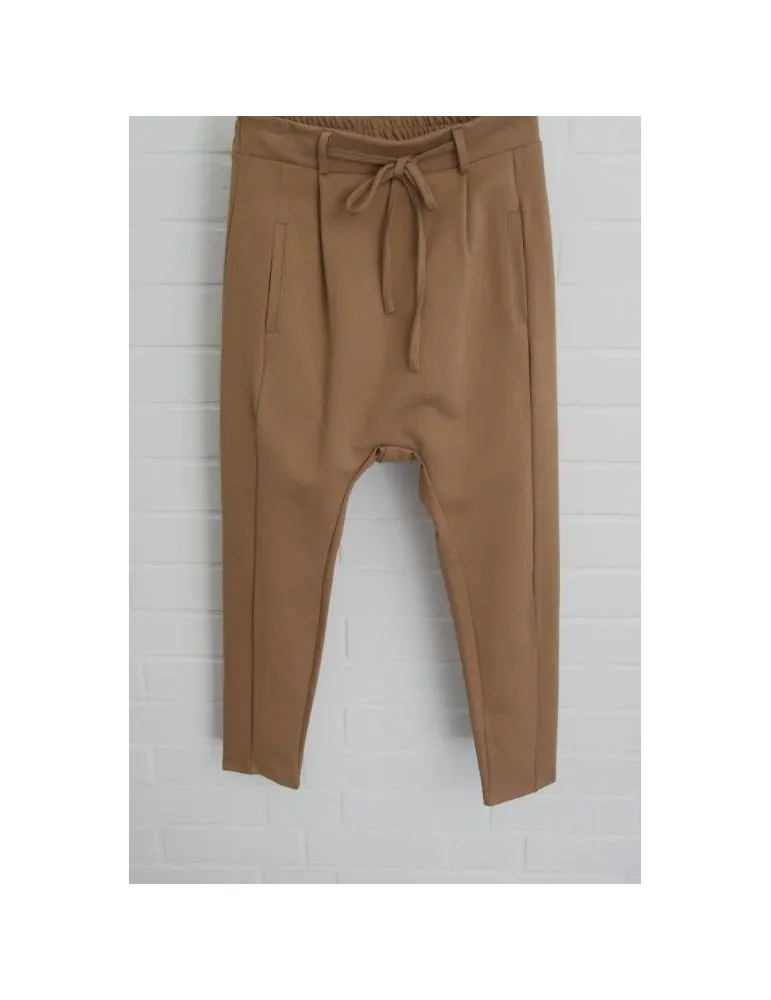 ESViViD Bequeme Sportliche Damen Hose Baggy caramell uni 644