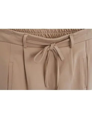 ESViViD Bequeme Sportliche Damen Hose Baggy caramell uni 9129