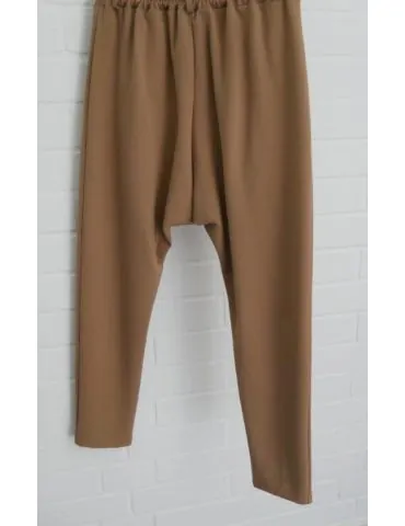 ESViViD Bequeme Sportliche Damen Hose Baggy caramell uni 9129