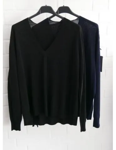 Leichter Damen Strick Pullover V-Ausschnitt...