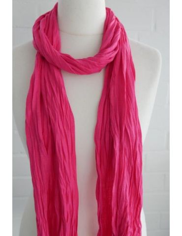 Damen Schal Jersey pink uni mit Baumwolle breit