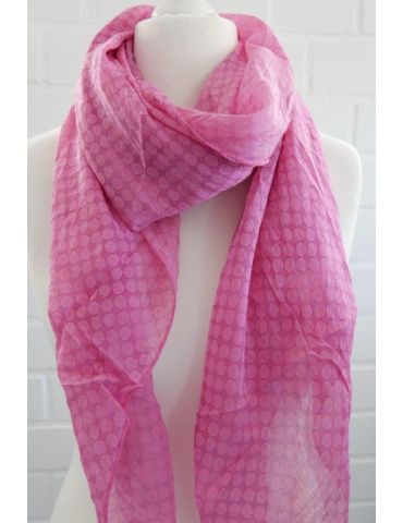 Schal Tuch Loop Made in Italy Seide Baumwolle pink weiß Spirale