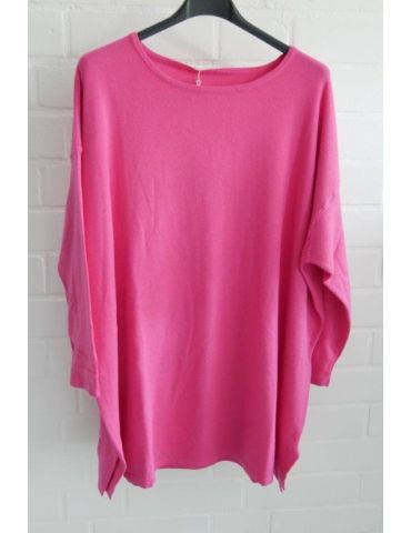 ESViViD Damen Pullover pink Onesize ca. 38 - 48 mit Viskose 7068