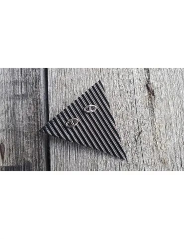 Giuno Damen Edelstahl Ohrringe Ohrstecker silber Glanz Theta