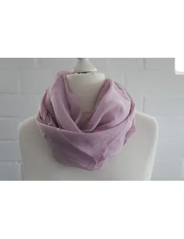 Schal Tuch Loop Made in Italy Seide Baumwolle...