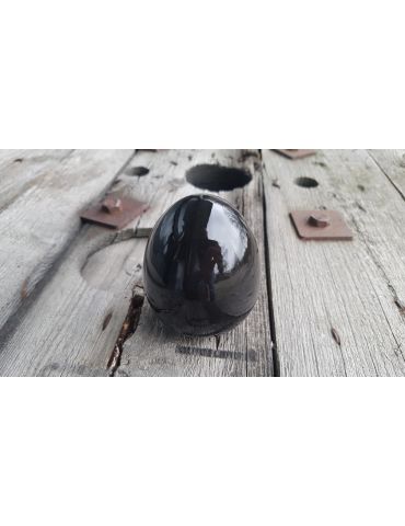 Keramik Osterei schwarz black schlicht edel
