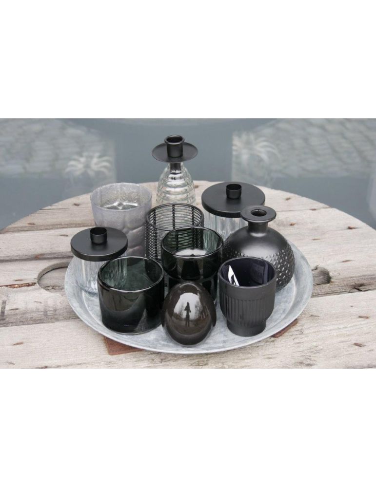 4 Glasteelichthalter Mit Metallstift – Klar, Durchmesser 6 Cm, Höhe 10 Cm, Für Adventsdekoration & Mehr
