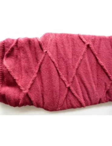 Stiefel Stulpen weinrot bourdaux Muster mit Wolle