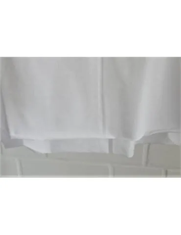 Damen Shirt kurzarm weiß white mit Baumwolle Onesize 38 - 44 19509