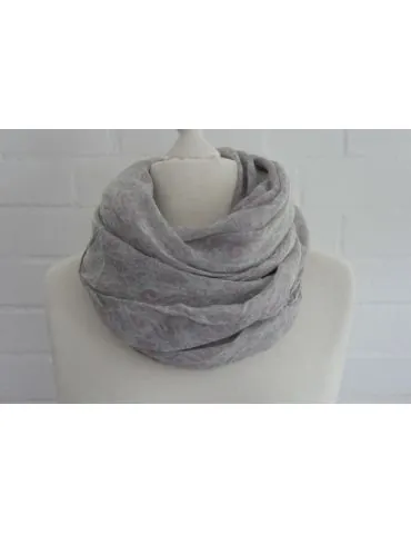 Schal Tuch Loop Made in Italy Seide Baumwolle...