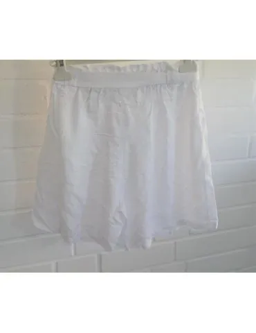 Leichte Damen Shorts Kurze Hose weiß white uni Lyocell Onesize 38 40 302