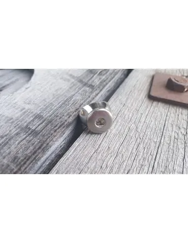 Ring Damenring Fingerring Metall mit 5 wechelbaren Druckknöpfen Gr 18