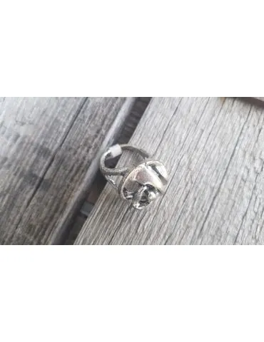 Ring Damenring Fingerring Metall altsilber Gr. 18 344127