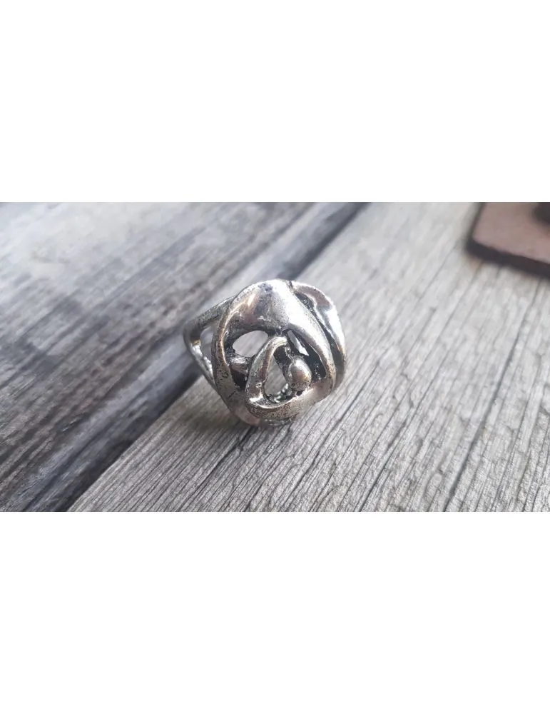 Ring Damenring Fingerring Metall altsilber Gr. 18 344127