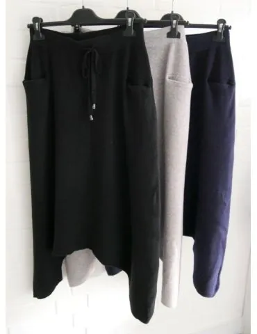 ESViViD Coole extrem Strick Baggy Harems Hose schwarz black 3836 Onesize 38 - 40