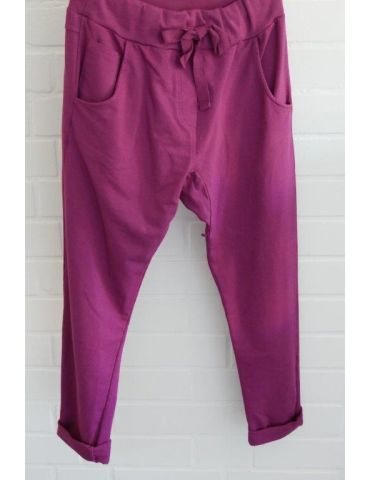 Wendy Trendy Jogginghose JoggPants Damenhose Hose beere durchgefärbt