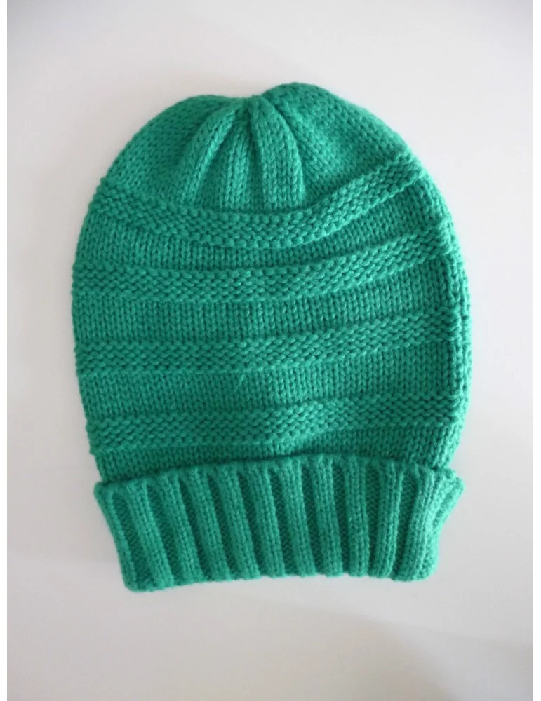 Damen Woman Strick Mütze Beanie grün grassgrün grün