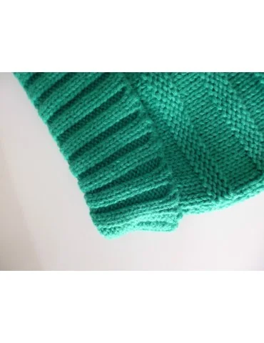 Damen Woman Strick Mütze Beanie grün grassgrün grün