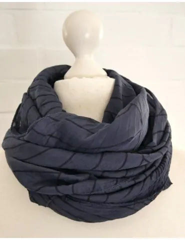 Schal Tuch Loop Made in Italy Seide Baumwolle...