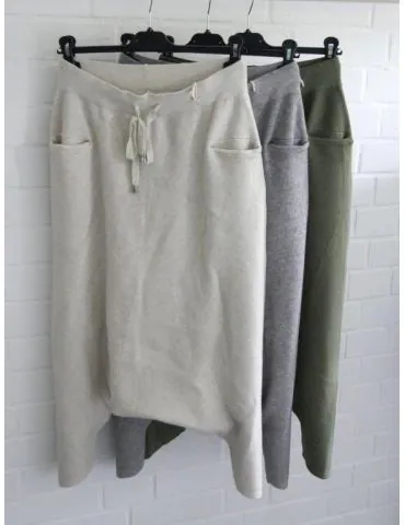 ESViViD Coole extrem Strick Baggy Harems Hose beige 3836 Onesize 38 - 40