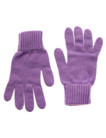 Zwillingsherz Handschuhe Fingerhandschuhe Classic lila mit Kaschmir