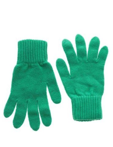 Zwillingsherz Handschuhe Fingerhandschuhe Classic grasgrün grün mit Kaschmir