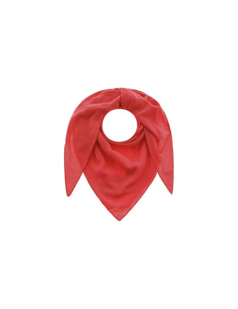 Zwillingsherz Dreieckstuch Schal Valea mit Kaschmir orangerot uni
