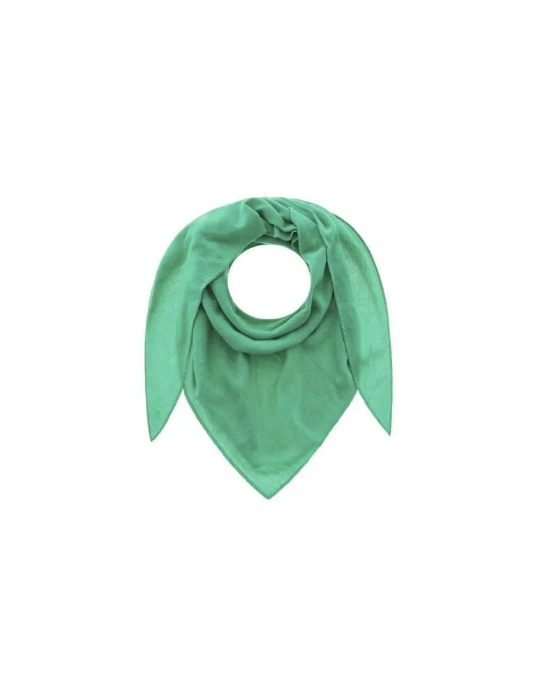 Zwillingsherz Dreieckstuch Schal Valea mit Kaschmir grasgrün grün uni